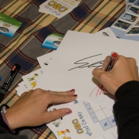 Tenistky dětem podepisovaly rozvrhy k projektu Dětský čin roku